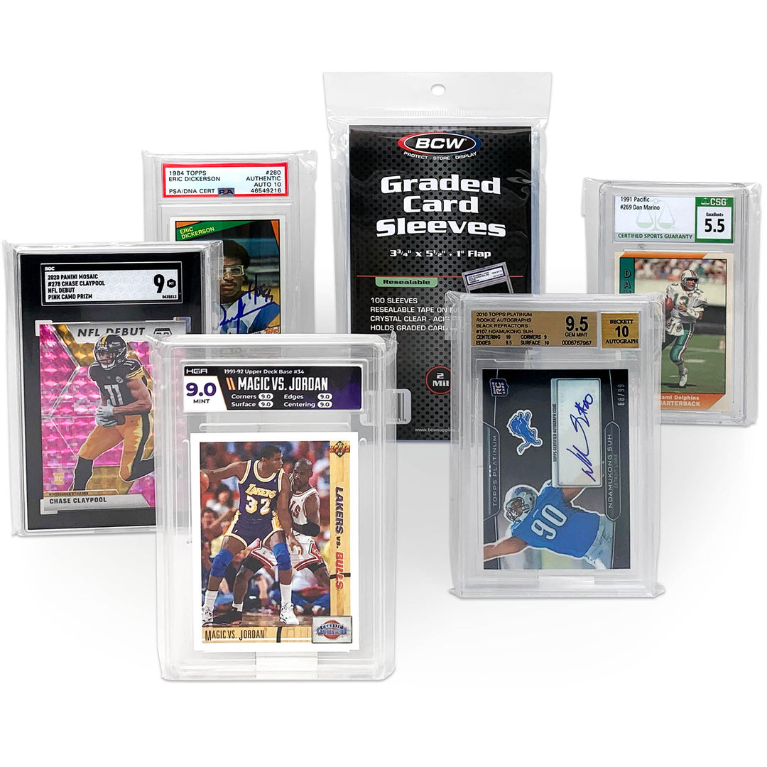 BCW Resealable Graded Card Sleeves 100 Count