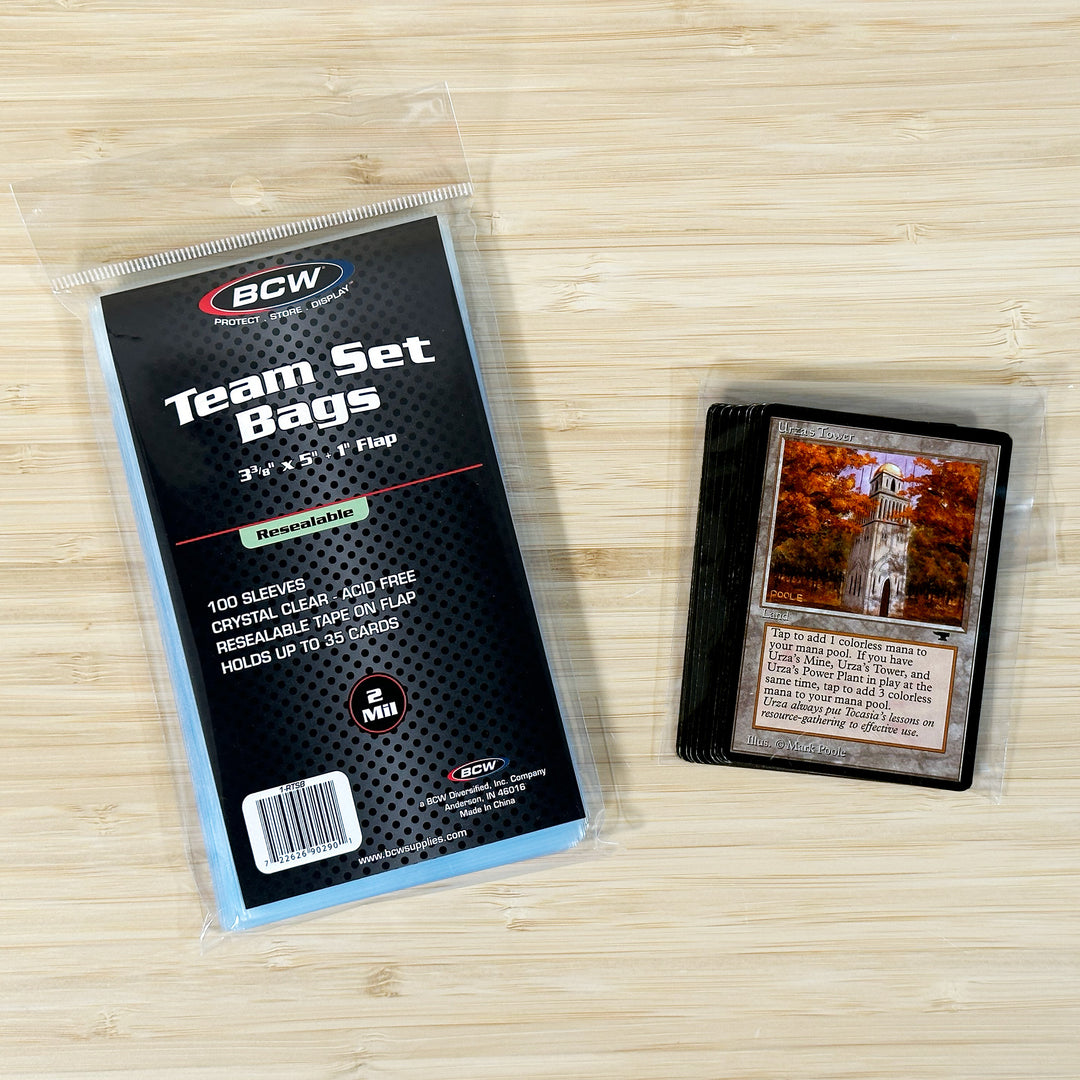 BCW Resealable Team Set Bags 100 Count