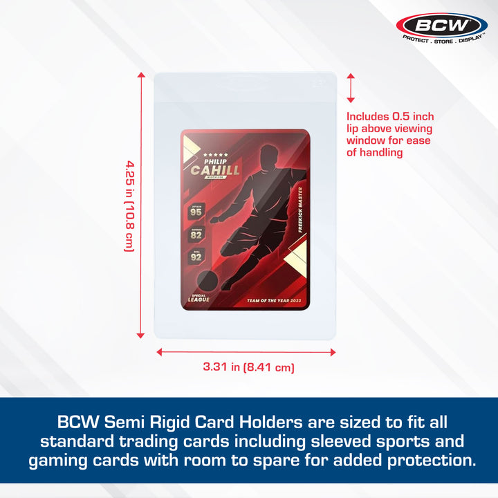 BCW Semi-Rigid Card Holders 