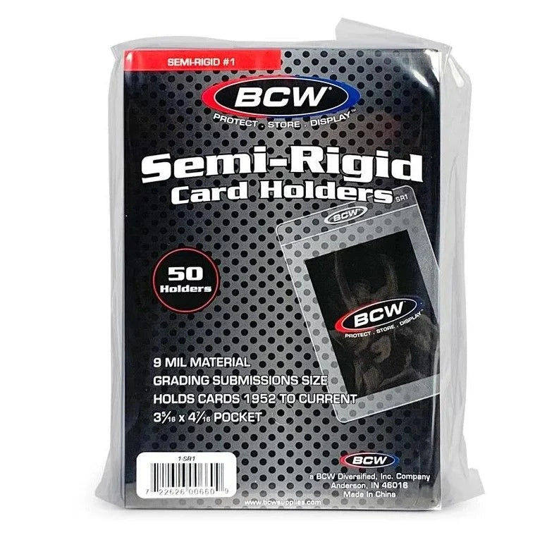 BCW Semi-Rigid Card Holders 